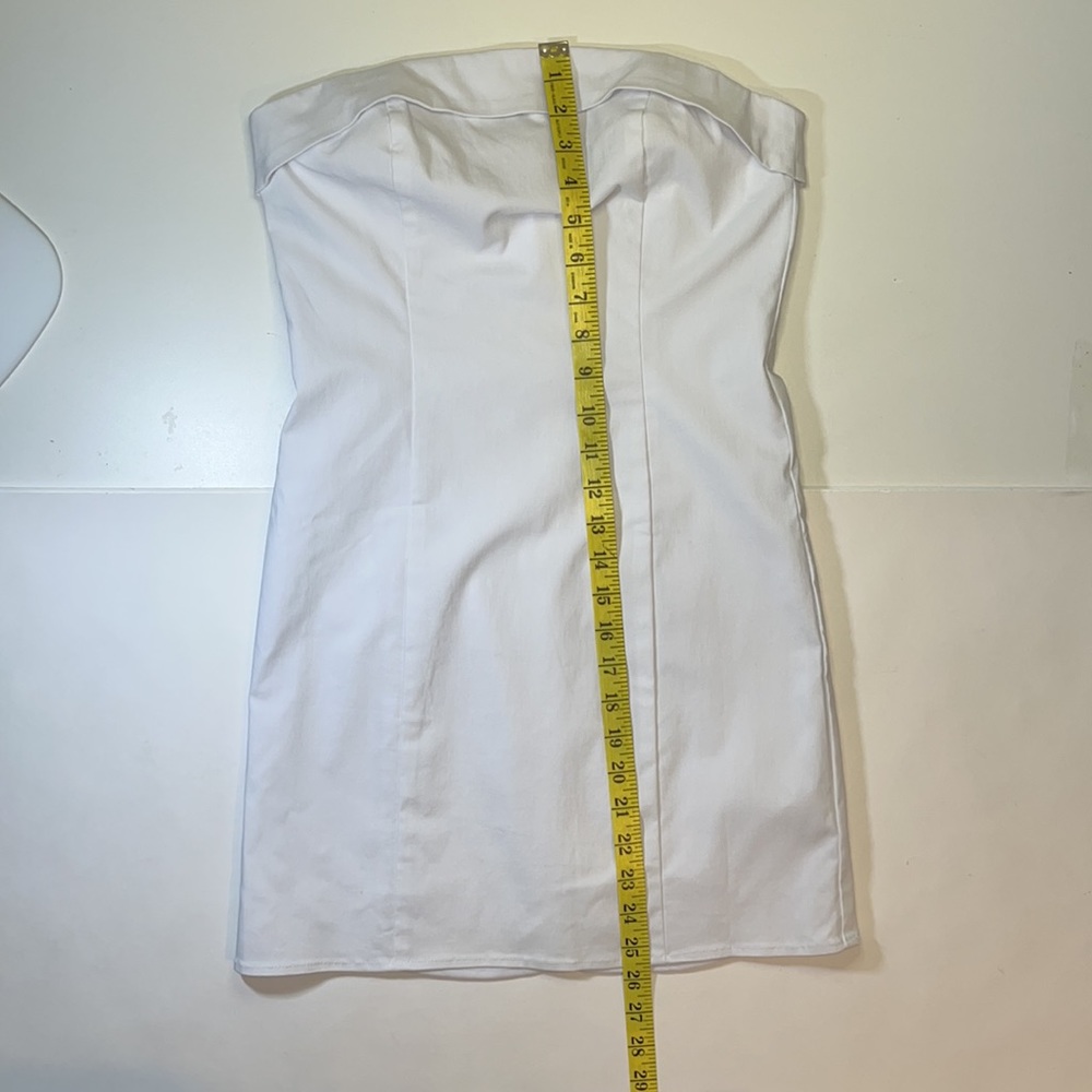 NWT: Glassons strapless, white, mini bodycon - Picture 10 of 12